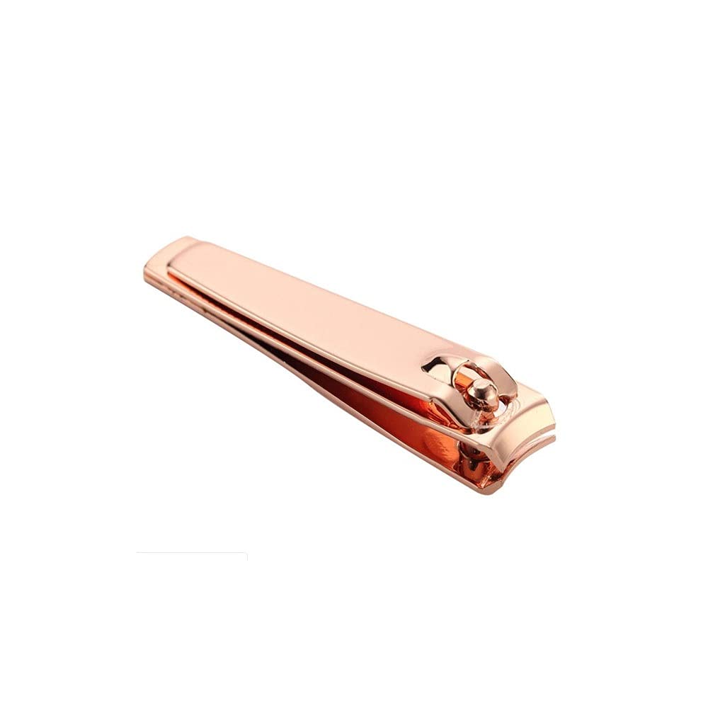 Professional Stainless Steel Toenail Clippers - Rose Gold Carbon Steel Nail Cutter for Precise Finger & Toe Nail Care | Durable Manicure Pedicure Tool for Home, Travel & Salon Use
