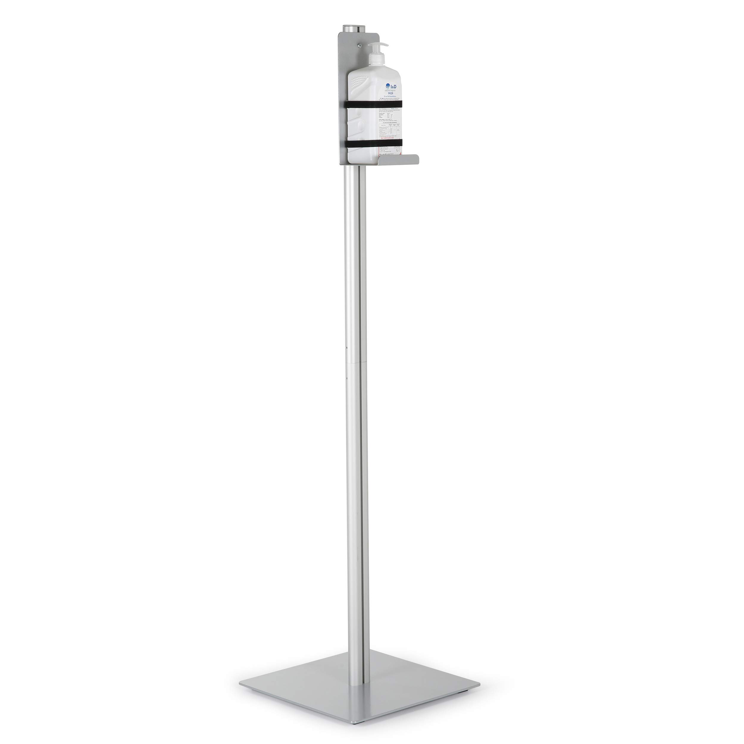 Universal Floor Stand Holder for Liquid Soap, Hand Sanitizer, Face Masks & Disposable Gloves - Perfect for Hospitals, Offices & Public Spaces