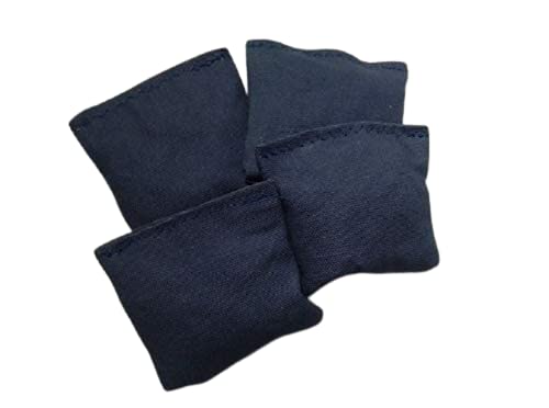 3 Inch Mini Cornhole Bags Set of 4 - Royal Blue Game Toss Bags for Indoor/Outdoor Backyard Games, Tailgating, and Family Fun