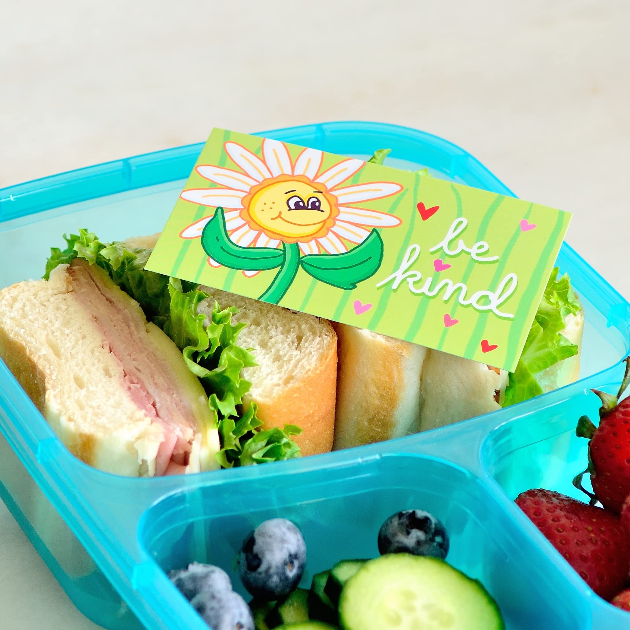 Youngever 300 Pack Kids Lunch Box Cards with 50 Unique Designs - Motivational & Inspirational Thinking Notes for Children - Perfect for School Lunches, Lunchbox Surprises, and Daily Encouragement