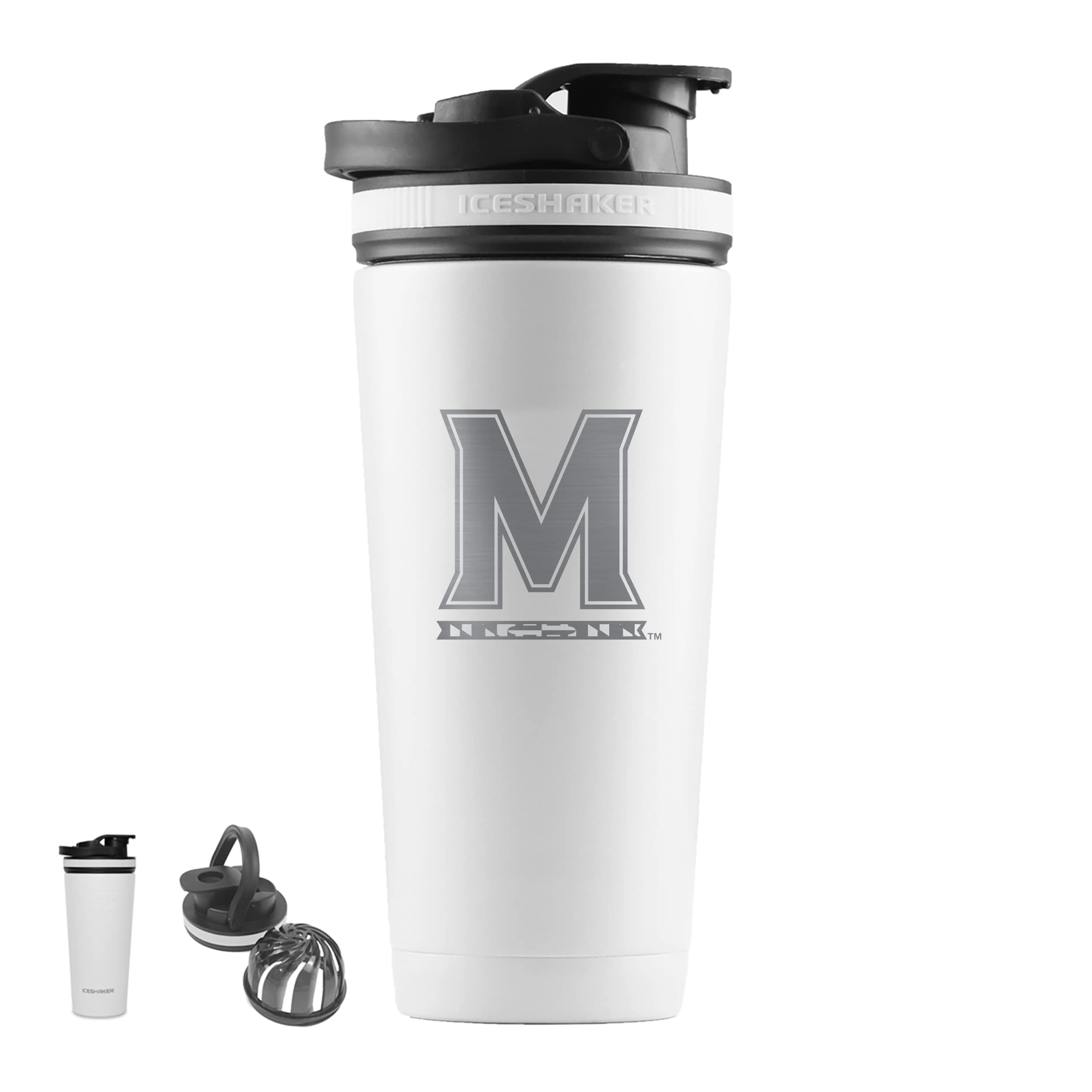 NCAA 26oz Ice Shaker Tumbler with Etched Logo - Perfect for Game Day & Gym