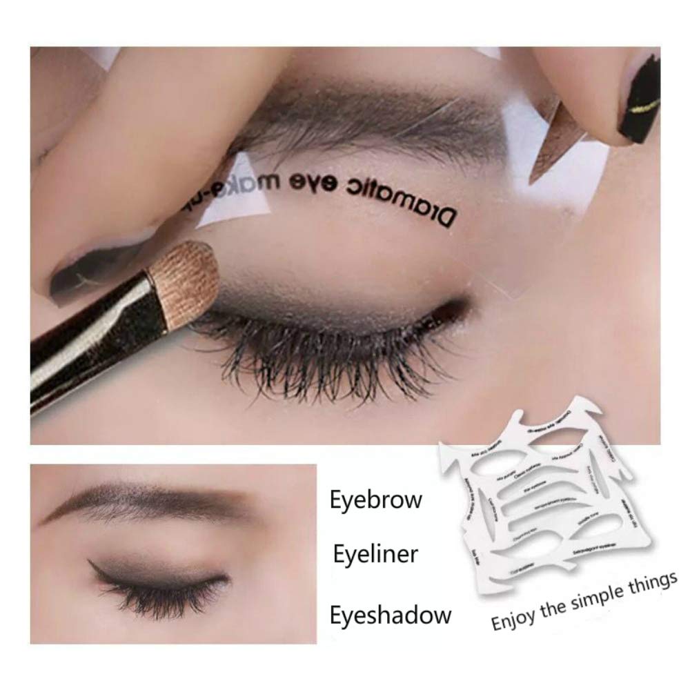 Quick Makeup Stencils for Eyeliner, Eyebrows & Eyeshadow - Reusable Beauty Tool with Multiple Shapes | Perfect for Professional Makeup & DIY Beauty at Home
