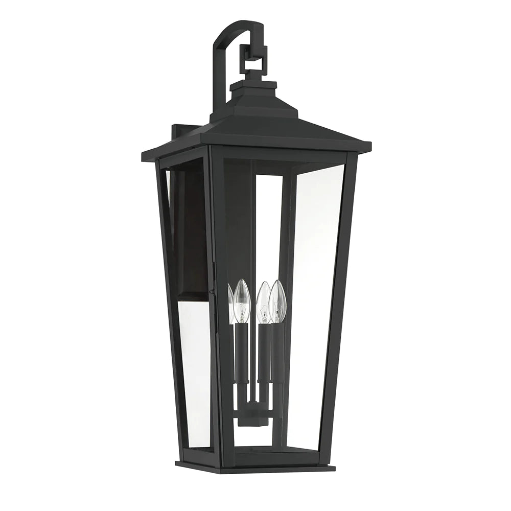 Rockhouse 4-Light Outdoor Wall Lantern in Bronze - Weatherproof Exterior Lighting for Porch, Patio, and Entryway