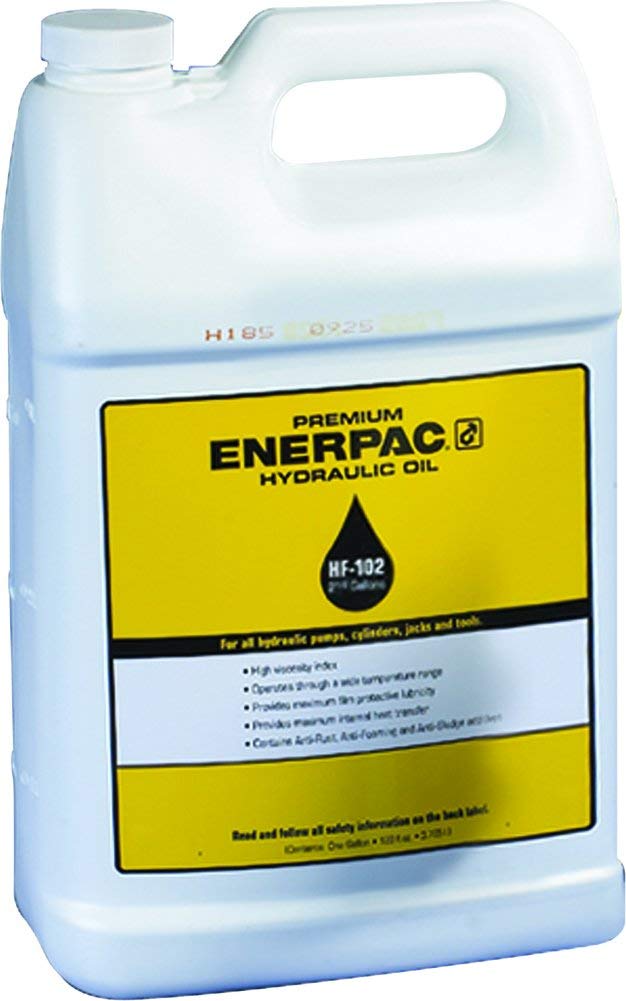 ENERPAC Hydraulic Oil - 2.5 Gallon (9.5L) Plastic Container, 2-Pack - Premium Hydraulic Fluid for Industrial Equipment, Heavy Machinery & Automotive Applications