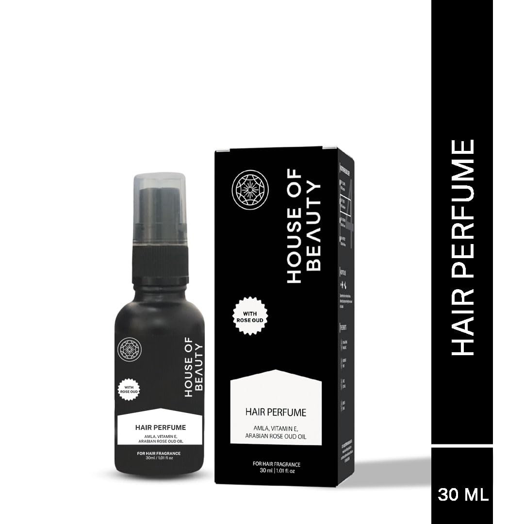 Premium Hair Perfume Spray with Arabian Oud - Infused with Amla, Bhringraj Extract & Vitamin E for All Hair Types | Unisex Fragrance (30ml) | Long-Lasting Scent for Daily Use, Special Occasions & Travel