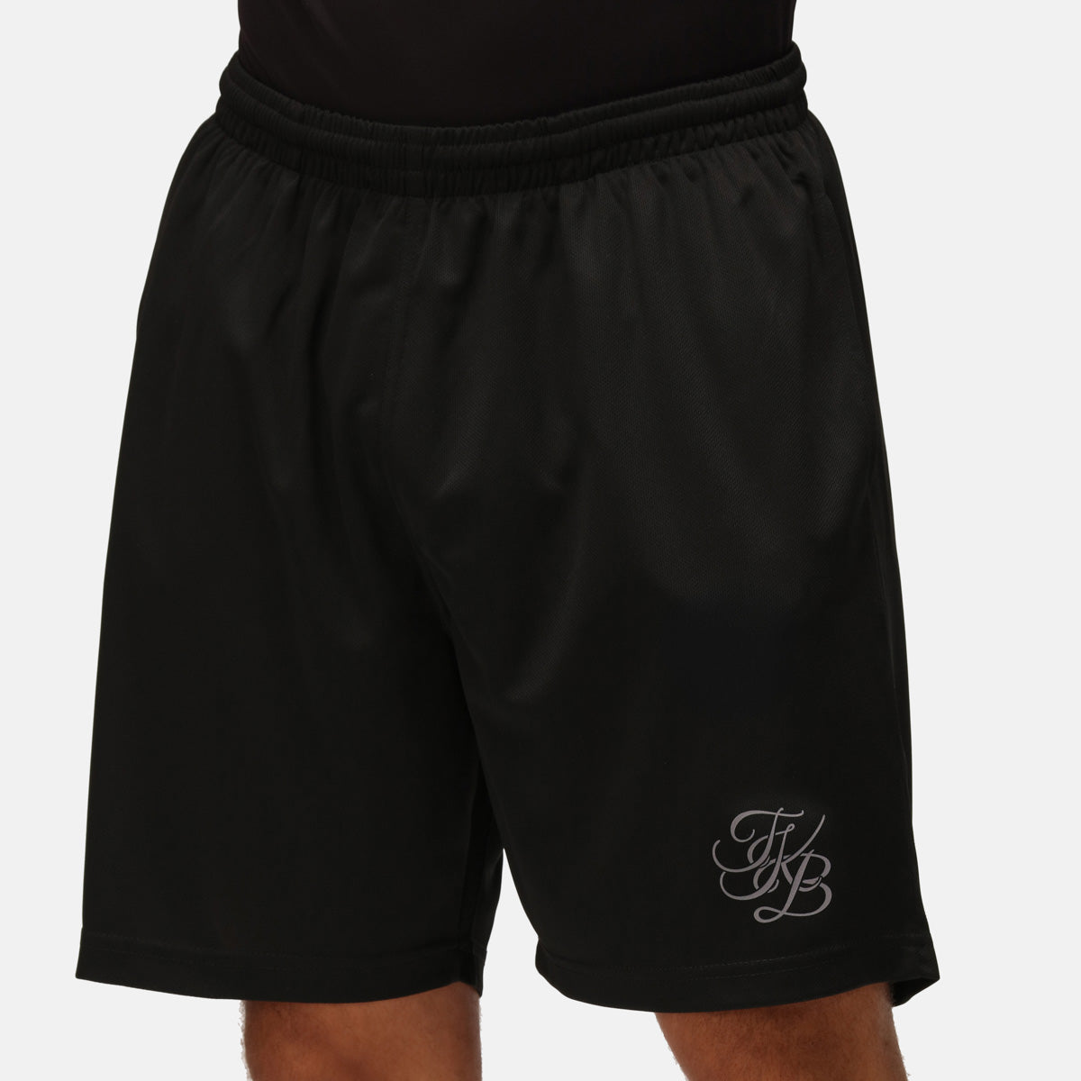 TKB Men's Black Workout Shorts - Lightweight & Breathable Gym Shorts for Running, Training & Sports | Perfect for Fitness, Jogging & Active Lifestyle