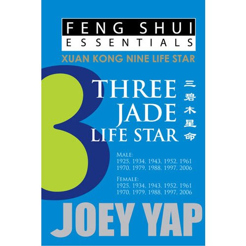 Feng Shui Essentials - 3 Jade Life Star for Wealth & Prosperity | Home Office Decor | Spiritual Harmony & Positive Energy