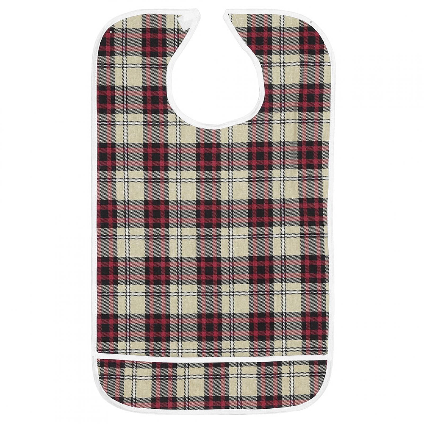 Waterproof Adult Bibs with Crumb Catcher - Reusable & Washable Dining Bibs for Elderly and Disabled - Ideal for Mealtime, Assisted Living, and Home Care