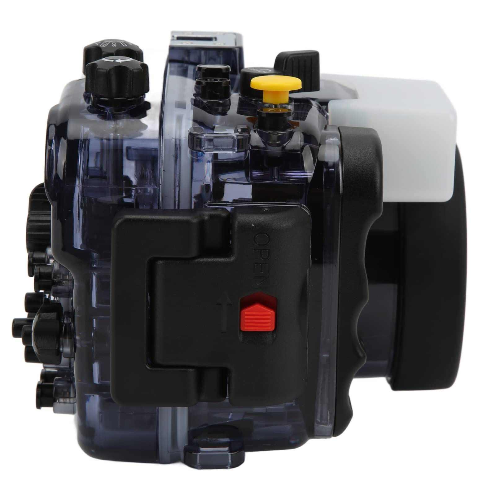 Waterproof Underwater Housing Case for Sony A6000 Mirrorless Camera - Diving Protective Cover with Safety Lock Button - Perfect for Snorkeling, Scuba Diving & Underwater Photography