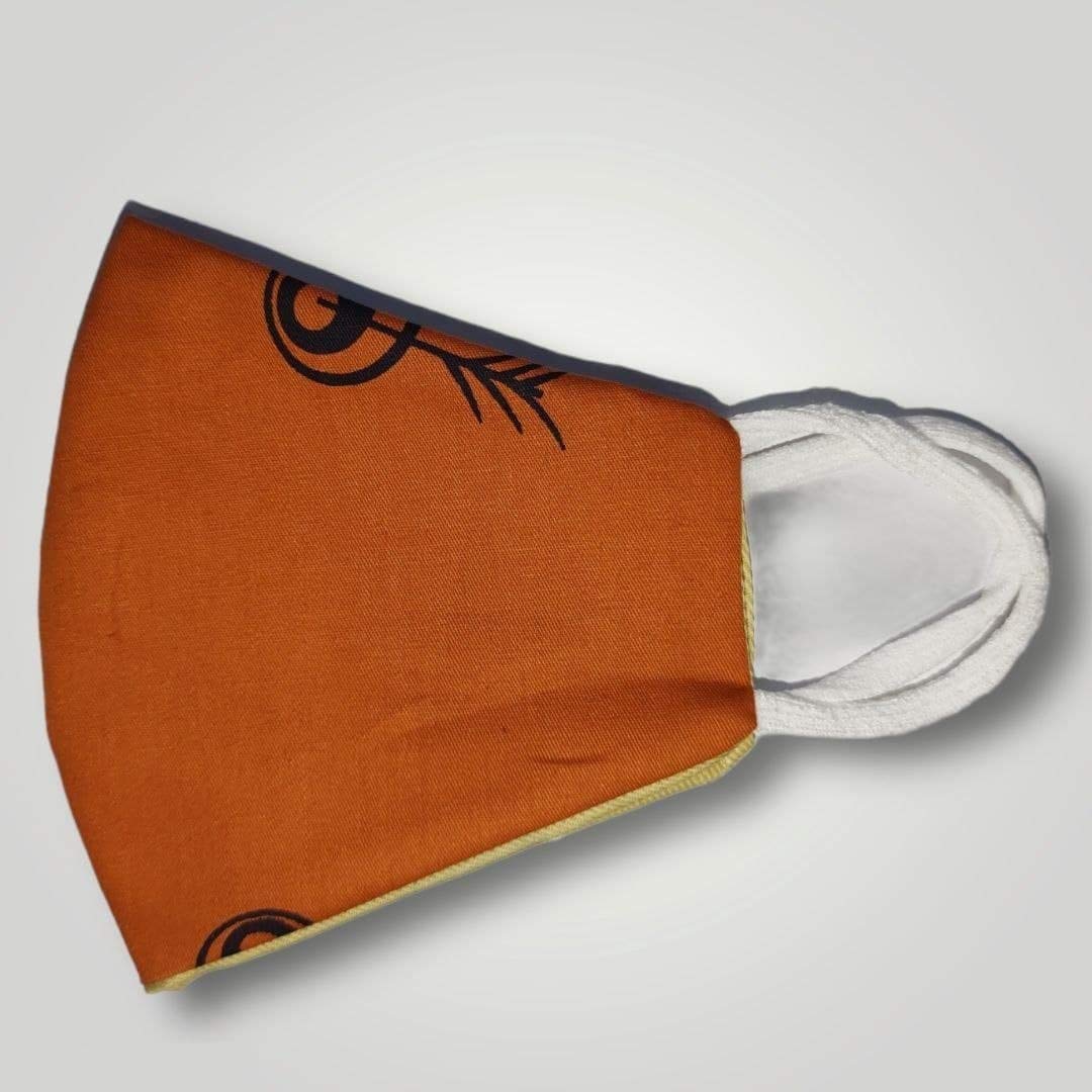 NH Laheri 2-Layer Pure Khadi Cotton Face Mask - Soft, Skin-Friendly, Reusable & Washable - Breathable Protection for Men & Women (6-Pack, Multicolor) - Ideal for Outdoor Activities, Travel, and Daily Commute