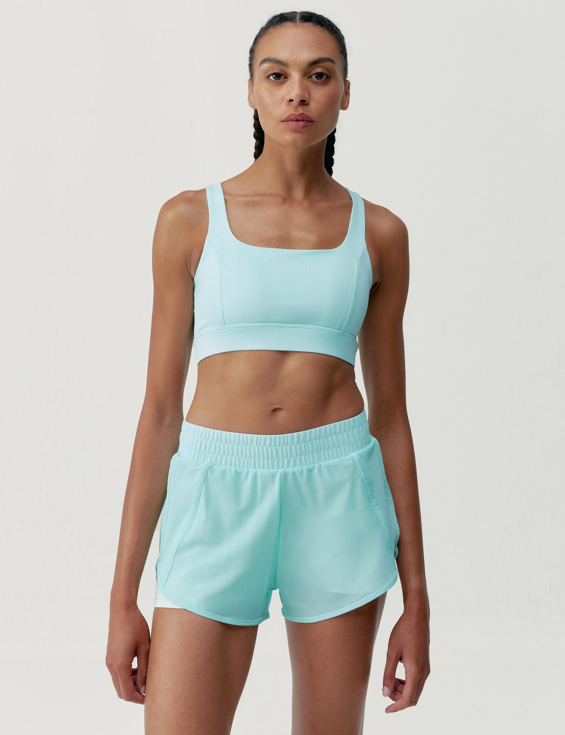 Padma Bra 2.0 - Wireless Comfort Bra for Women, Seamless Support, Wave/White Chalk - Perfect for Yoga, Workouts & Everyday Wear