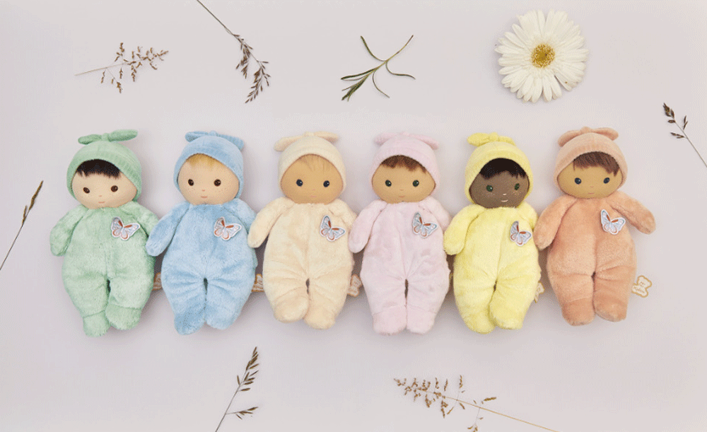 Kaloo Mimosa Fabric Tendre Baby Doll - Soft Plush Stuffed Animal Toy for Kids, Perfect Gift for Newborns & Toddlers | Nursery Decor, Birthday Present, Cuddly Companion