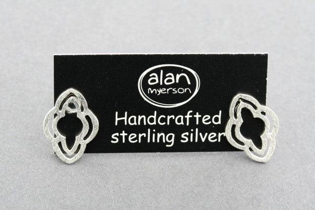 Double Club Stud Earrings for Women - 14K Gold Plated Hypoallergenic Studs - Perfect for Parties, Weddings & Everyday Wear