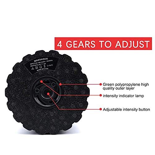 Stickfrease Electric 4-Speed Vibrating Foam Roller for Muscle Recovery & Deep Tissue Massage - Trigger Point Therapy & Yoga Stretching Tool - Portable Body Slimming Massager for Gym, Home & Post-Workout Recovery