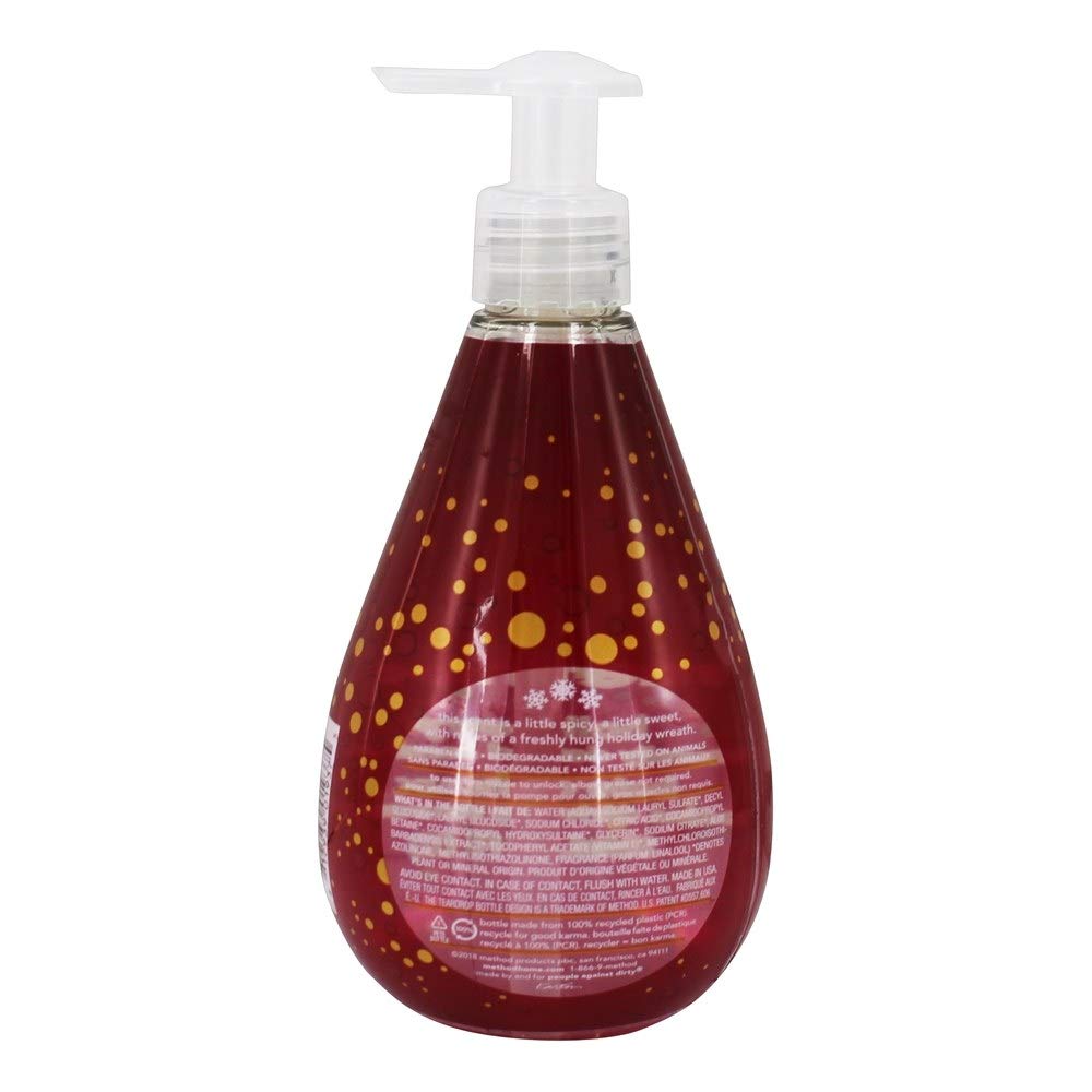 METHOD Hollyberry Gel Hand Soap - 12 fl oz (354 ml) | Natural & Moisturizing Hand Wash | Perfect for Kitchen, Bathroom & Office Use