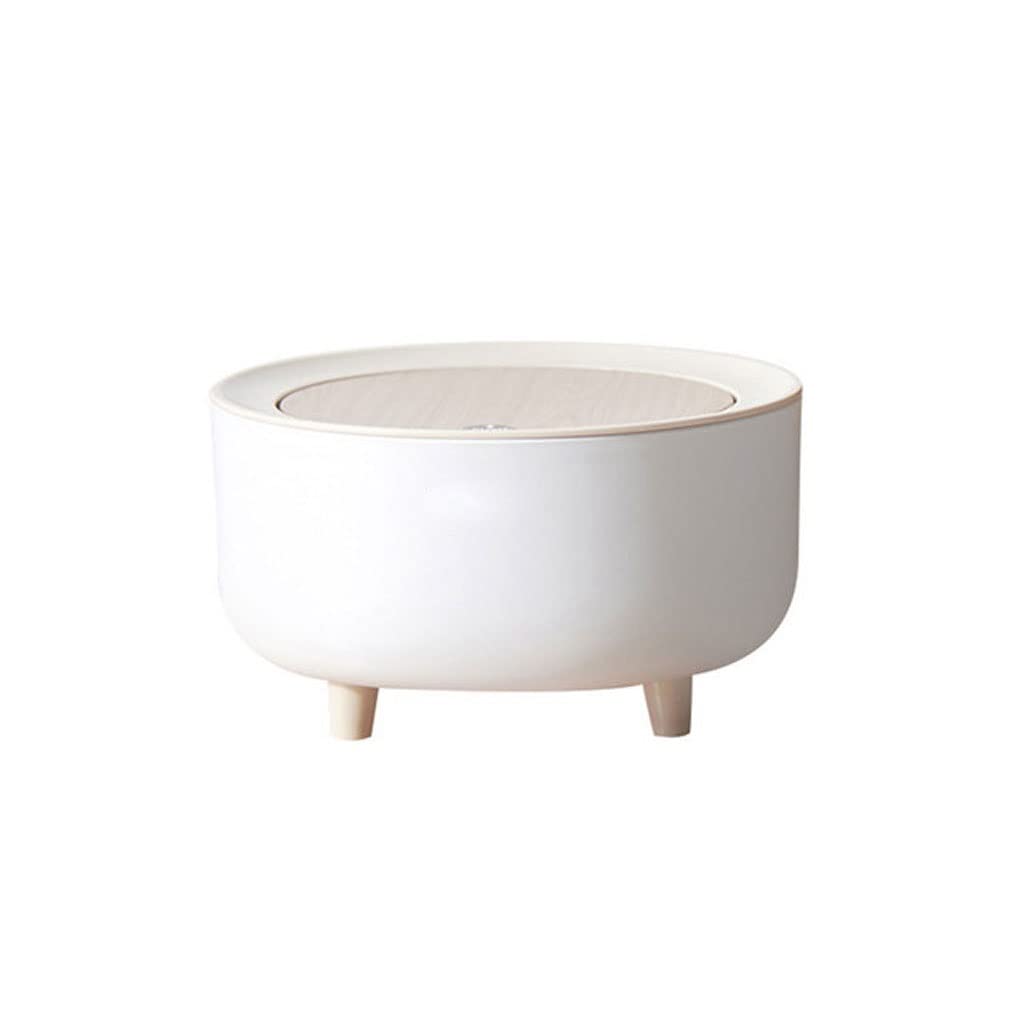 Mini Desktop Trash Can with Non-Slip Base & Press Lid - Compact High-Foot Design for Home, Office, Car - Small Waste Bin for Desk, Bathroom, Bedroom (Color A, One Size)