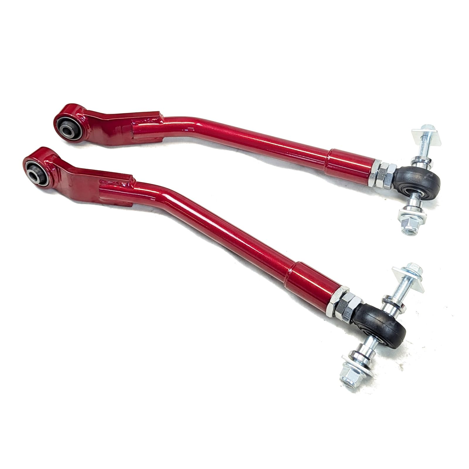 Godspeed AK-246-A Adjustable Rear Toe Arms - High Strength Steel Alloy with Spherical Bearings - Perfect Fit for Dodge Charger 2006-2023 Models - Improve Alignment & Handling for Street Racing & Performance Driving