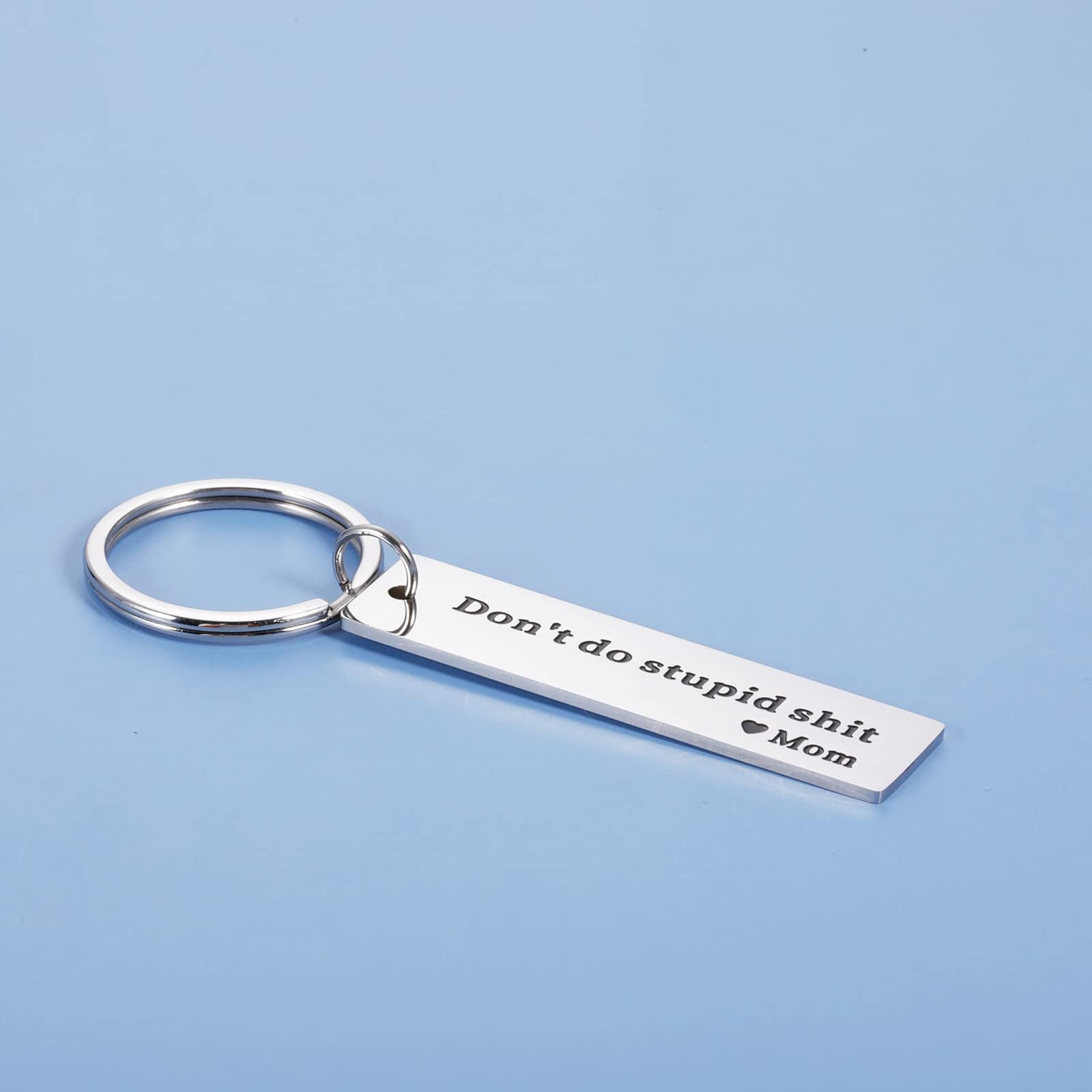 Funny 'Don't Do Stupid Stuff' Keychain Gift for Son/Daughter - Perfect Birthday, Christmas, Valentine's Day & Graduation Present for Teen Boys & Girls | Cute Stocking Stuffer & Gag Gift for Him/Her | Ideal for School Backpacks, Keyrings & Everyday Carry