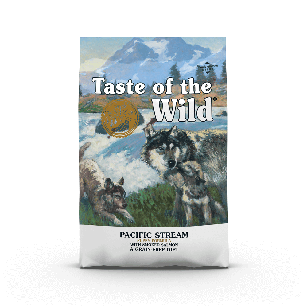 Taste of the Wild Pacific Stream Puppy Recipe Grain-Free Dry Dog Food - High Protein Salmon & Smoked Fish Formula for Puppies - Perfect for Active Growing Dogs & Outdoor Adventures