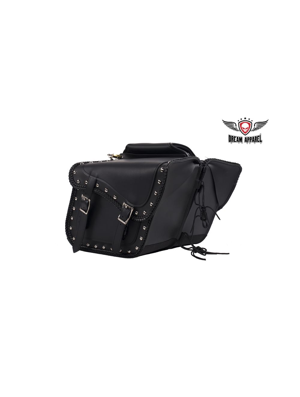 Stylish PVC Saddlebag With Studs 4065 - Trendy Crossbody Purse for Women, Perfect for Parties, Concerts & Night Out