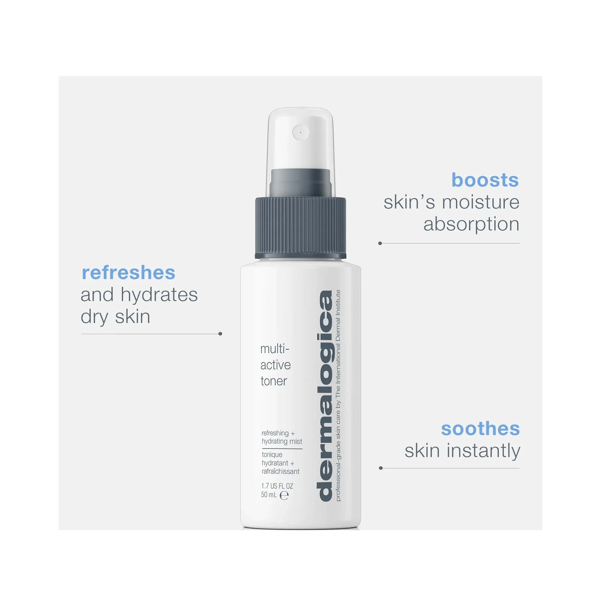 Dermalogica Multi Active Toner - Hydrating & Soothing Facial Mist for All Skin Types | Daily Skincare Routine, Post-Cleansing Refresh, Makeup Setting Spray