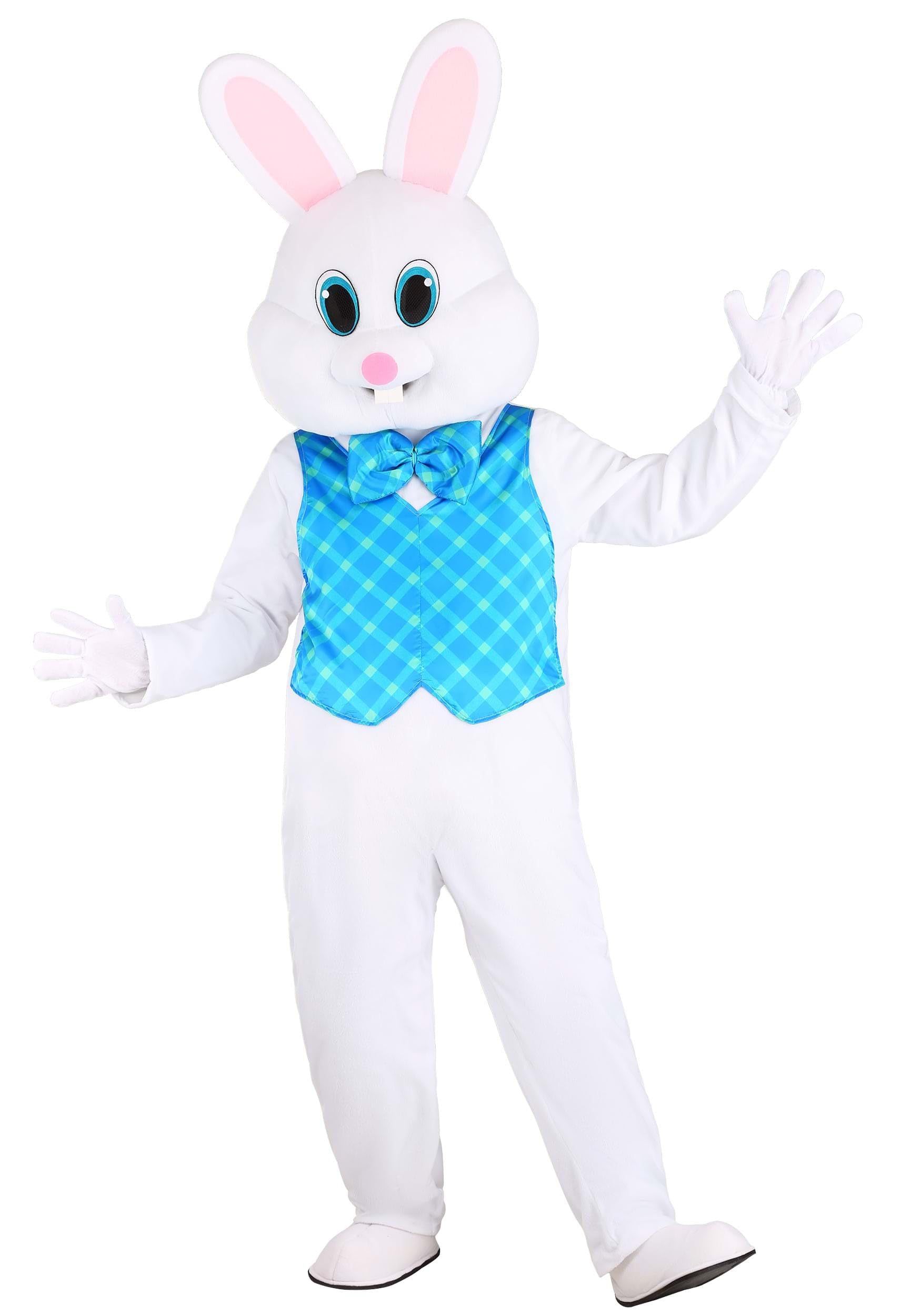 Deluxe Adult Easter Bunny Costume - Realistic Rabbit Mascot Suit for Halloween & Easter Parties - Perfect for Cosplay, Themed Events, and Holiday Celebrations