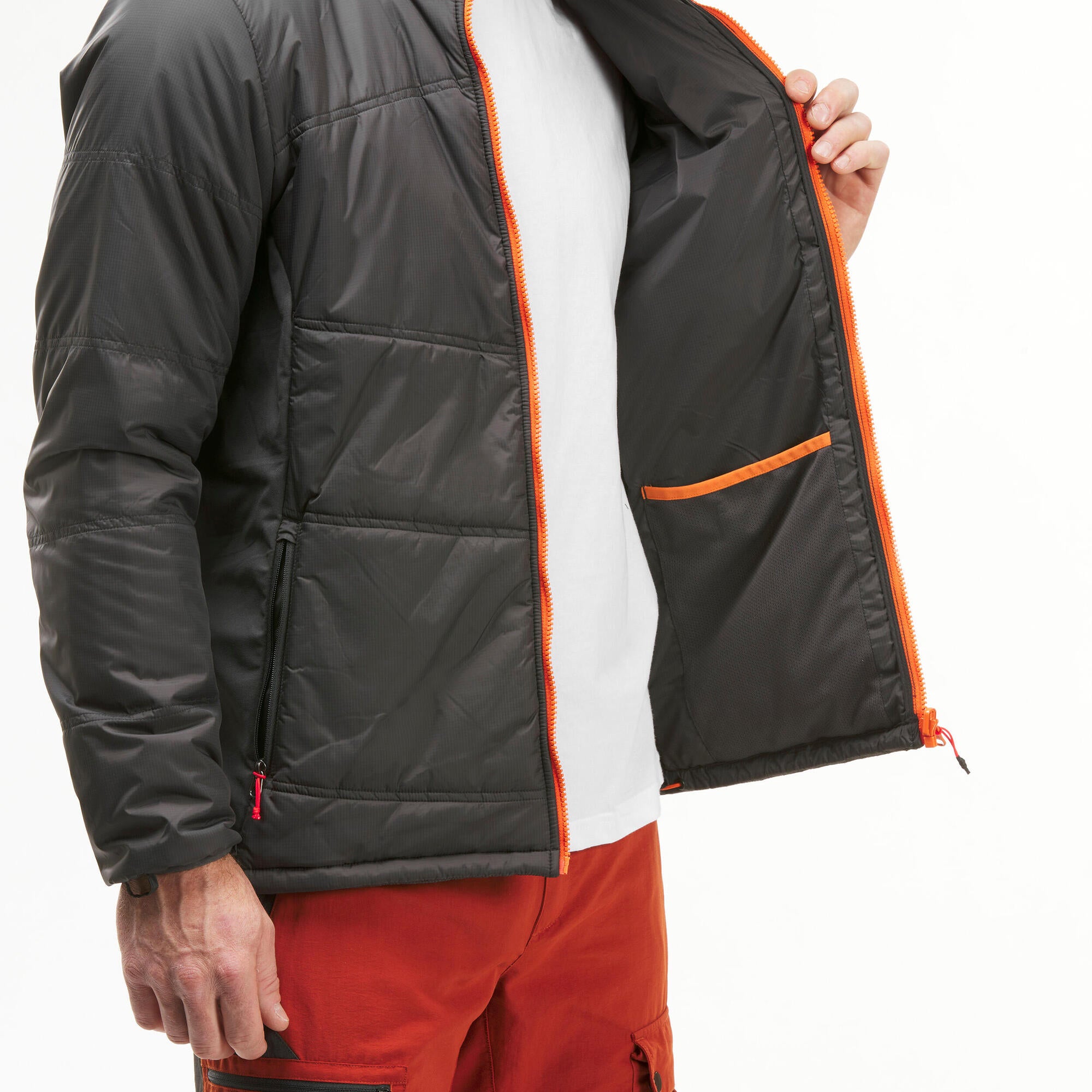Forclaz Men's Travel 500 3-in-1 Waterproof Jacket - Lightweight Packable Raincoat for Hiking, Camping & Outdoor Adventures