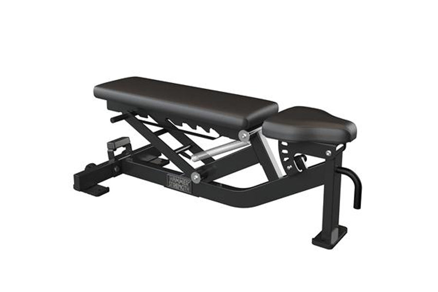 Hammer Strength Adjustable Weight Bench for Home Gym - Heavy Duty Workout Bench for Strength Training, Dumbbell Exercises & Full Body Workouts - Perfect for Fitness Enthusiasts & Athletes