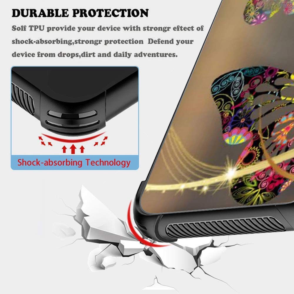 Shockproof iPhone 13 Pro Max Case for Women - Soft TPU Bumper with Anti-Slip Drop Protection & Butterfly Design | Perfect for Daily Use, Work, and Outdoor Activities