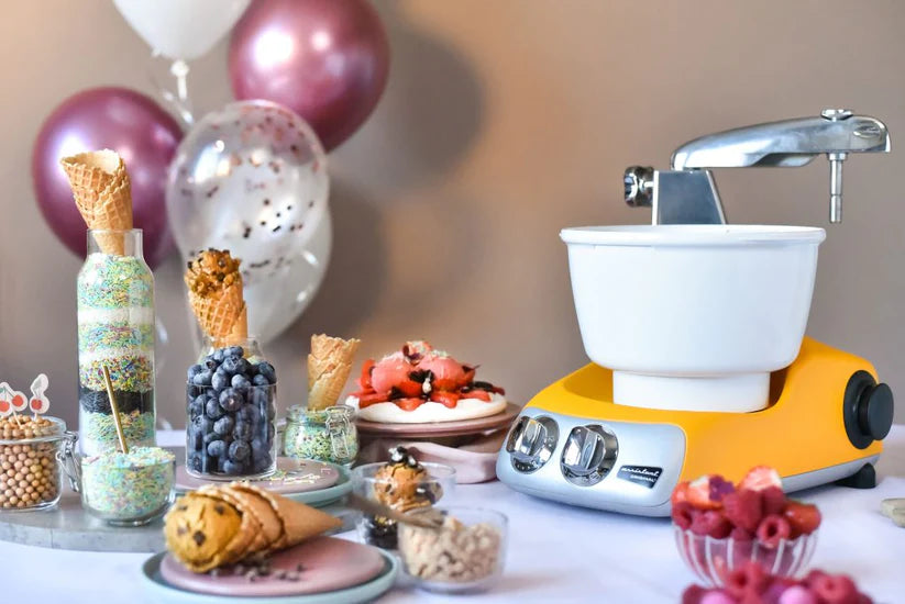 Ankarsrum Stand Mixer Ice Cream Maker Attachment - Easy Homemade Frozen Desserts for Parties, Family Gatherings & Summer Treats