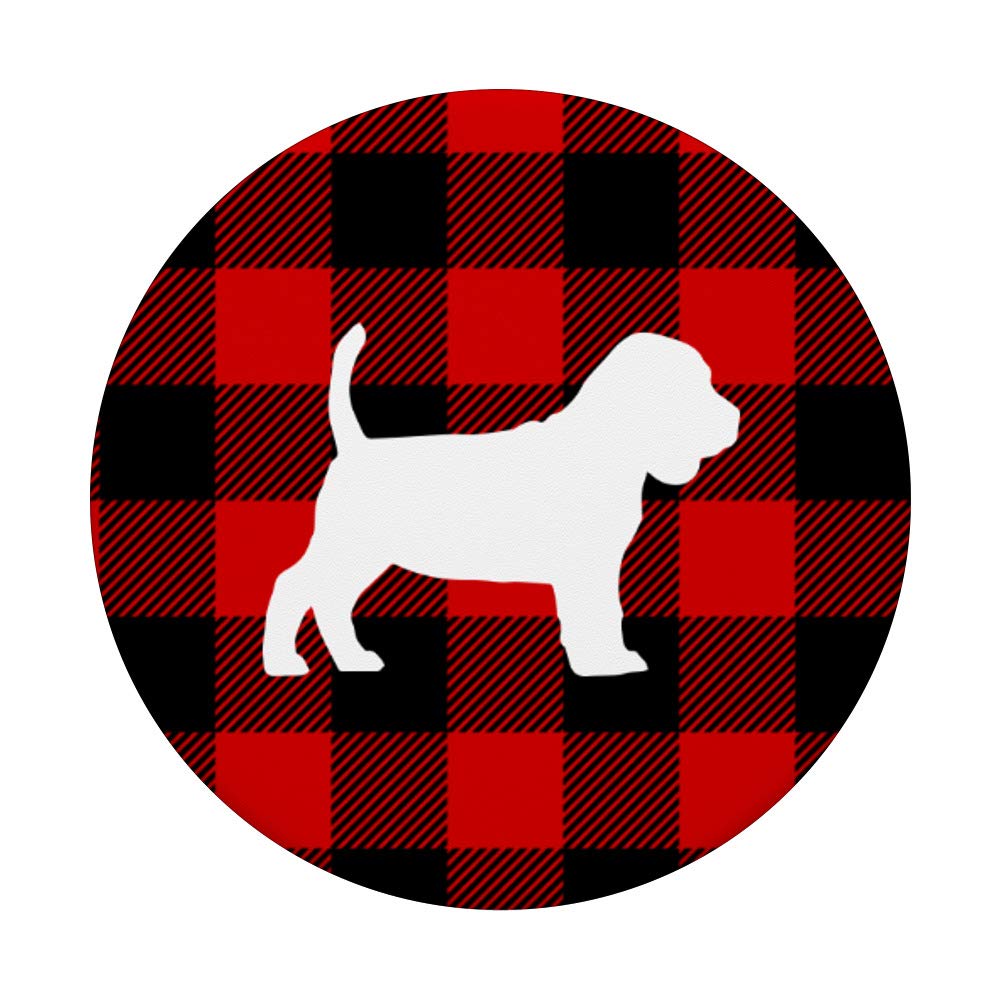 Beagle Dog Red and Black Lumberjack Plaid Shirt - Cozy Pet Apparel for Winter Outdoors & Christmas Photos