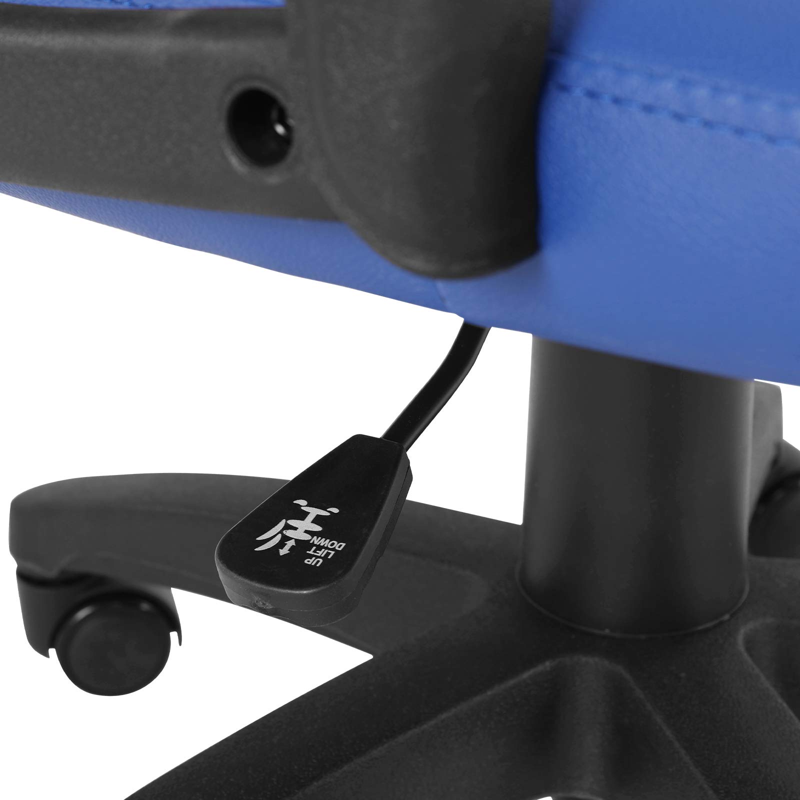 Modern-Depo Ergonomic Gaming Chair for Teens & Students - High Back Racing Style Computer Chair with Adjustable Height, Swivel Base & Lumbar Support - Perfect for Gaming, Studying & Office Work (Blue)