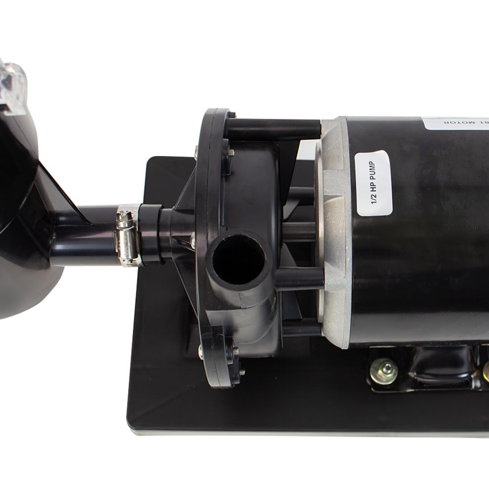 Rx Clear Patriot Sand Filter System for Above Ground Pools - 12 Inch Filter with 1/2 HP Niagara Pump | Up to 10,500 Gallon Capacity | Perfect for Backyard Swimming Pool Maintenance & Water Filtration