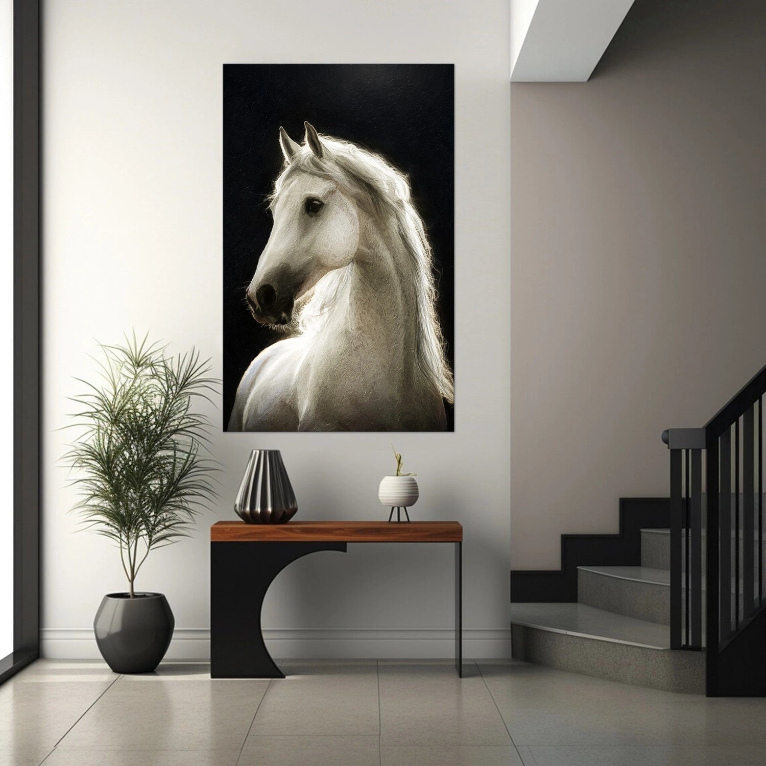Animal Art Painting #AP107 - Handmade Canvas Wall Decor for Living Room, Bedroom & Office | Wildlife Artwork for Home & Gifts