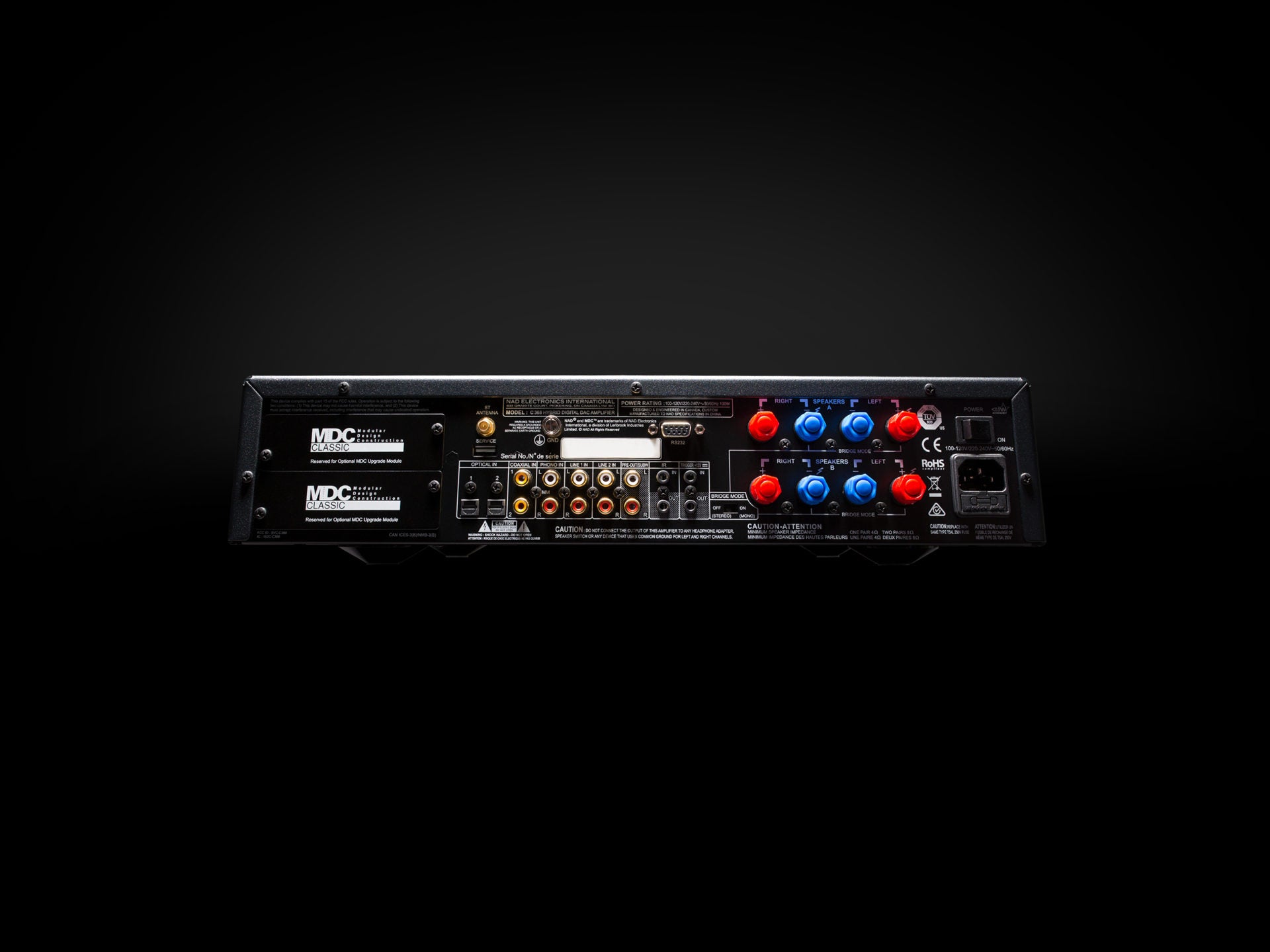 NAD C 368 Integrated Amplifier - High-Fidelity Stereo Receiver with Bluetooth, DAC & Phono Input | Perfect for Home Theater & Audiophile Music Listening