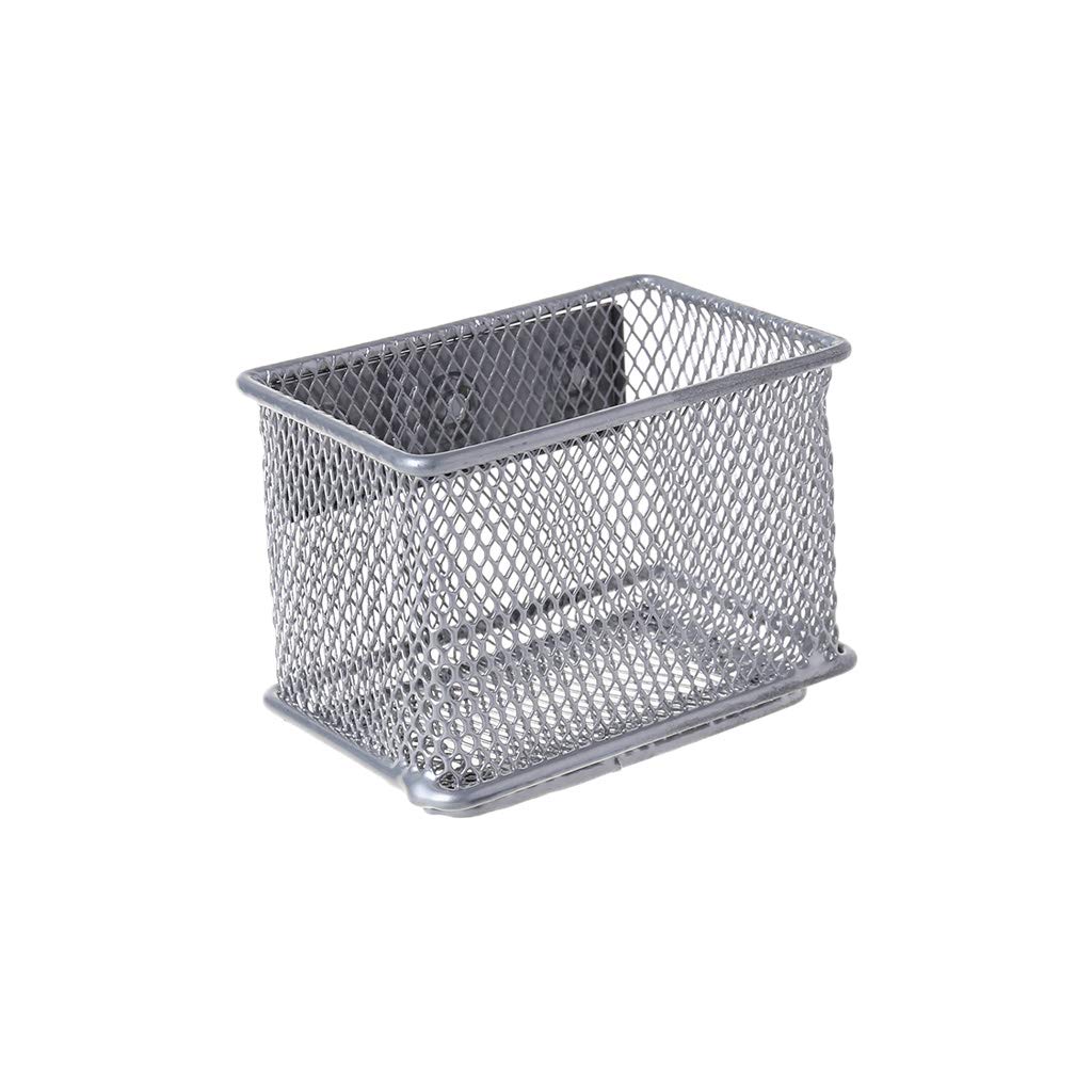 BAXIXINGYUNMU Magnetic Refrigerator Organizer - Durable Wire Mesh Storage Basket for Kitchen, Office & Bathroom - Perfect for Organizing Pens, Makeup, Spices & Small Items