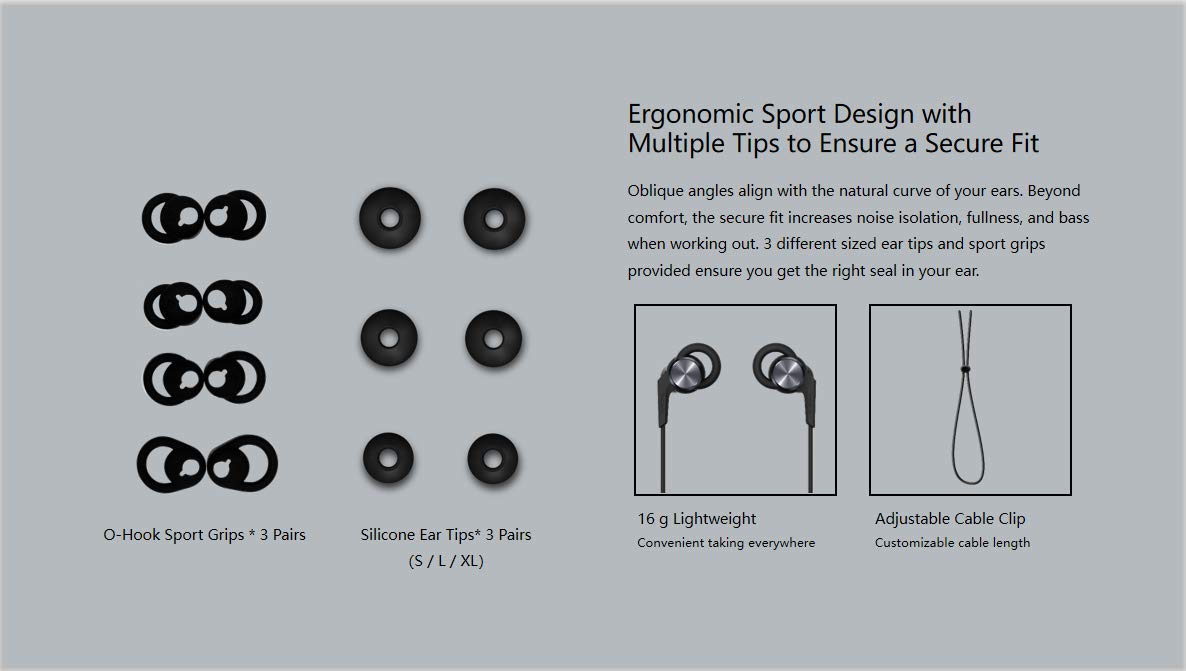 1MORE Vi React Bluetooth Wireless Sport Earphones - IPX6 Waterproof, AAC Audio, Lightweight Secure Fit for Running & Gym (Space Gray, 52 Hours Battery) | Perfect for Workouts, Commuting & Outdoor Activities