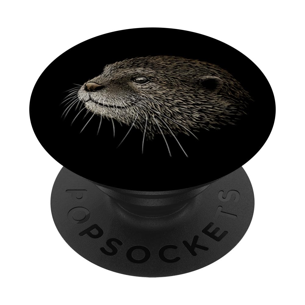Otter Drawing PopGrip - Adhesive Phone Grip for Artists & Fans