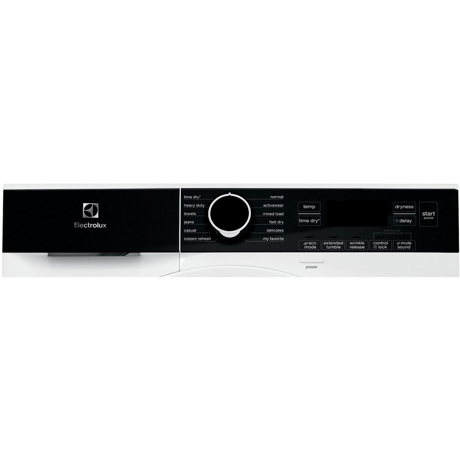 Electrolux 4.0 cu. ft. Electric Dryer with IQ Touch Controls ELFE422CAW - Perfect for Laundry Rooms & Large Family Homes