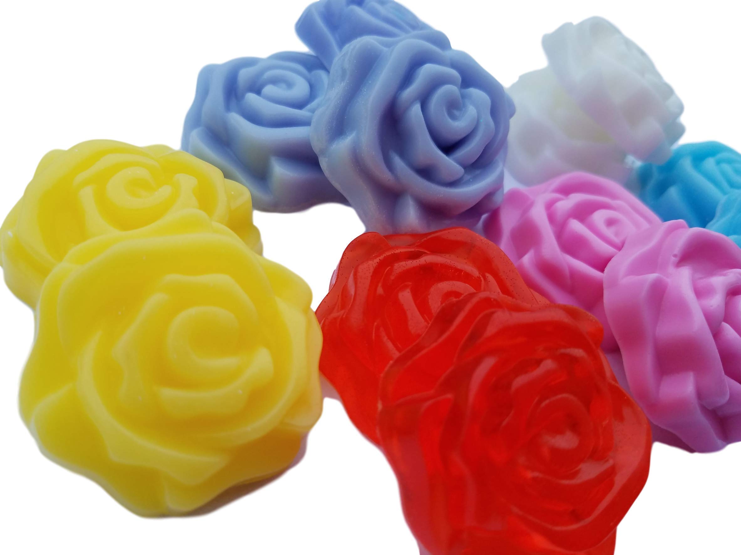 Custom Made Rose Floral Wedding Favors - Elegant Bridal Shower Guest Soap Gift Set (Pack of 25) - Perfect for Wedding Receptions, Bridal Parties & Anniversary Celebrations