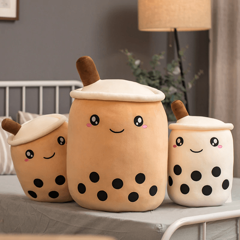 Boba Buddies Bubble Tea Plush Toy - Cute Kawaii Boba Drink Stuffed Animal for Kids & Adults - Perfect for Anime Lovers, Room Decor, and Bubble Tea Enthusiasts