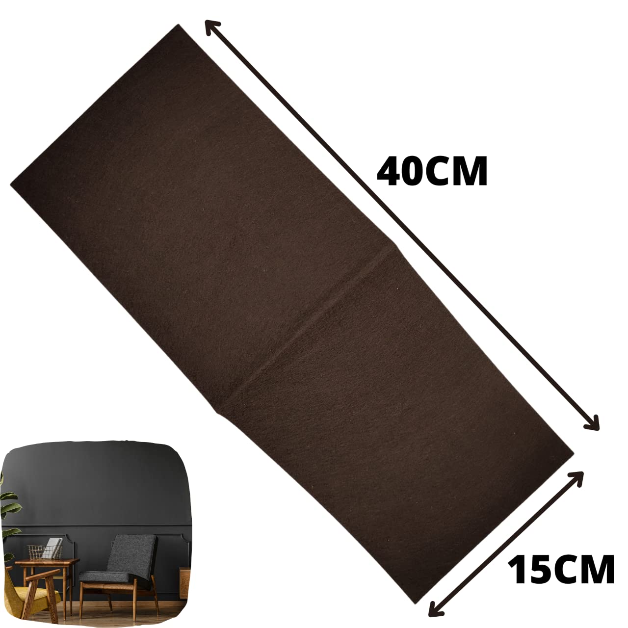 Non-Slip Felt Pads for Chairs, Furniture & Tables - Self-Adhesive, Cut-to-Fit Floor Protectors to Prevent Scratches on Hardwood Floors & Parquet - Adjustable Chair Pads for Home, Office & Restaurant Use