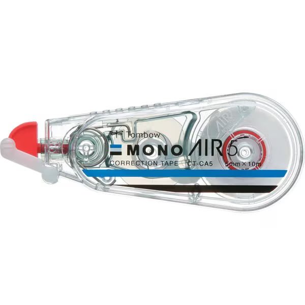 MONO AIR Correction Tape by Tombow - Quick-Drying, Smudge-Proof Whiteout for Office, School & Home Use - Perfect for Documents, Homework & Craft Projects