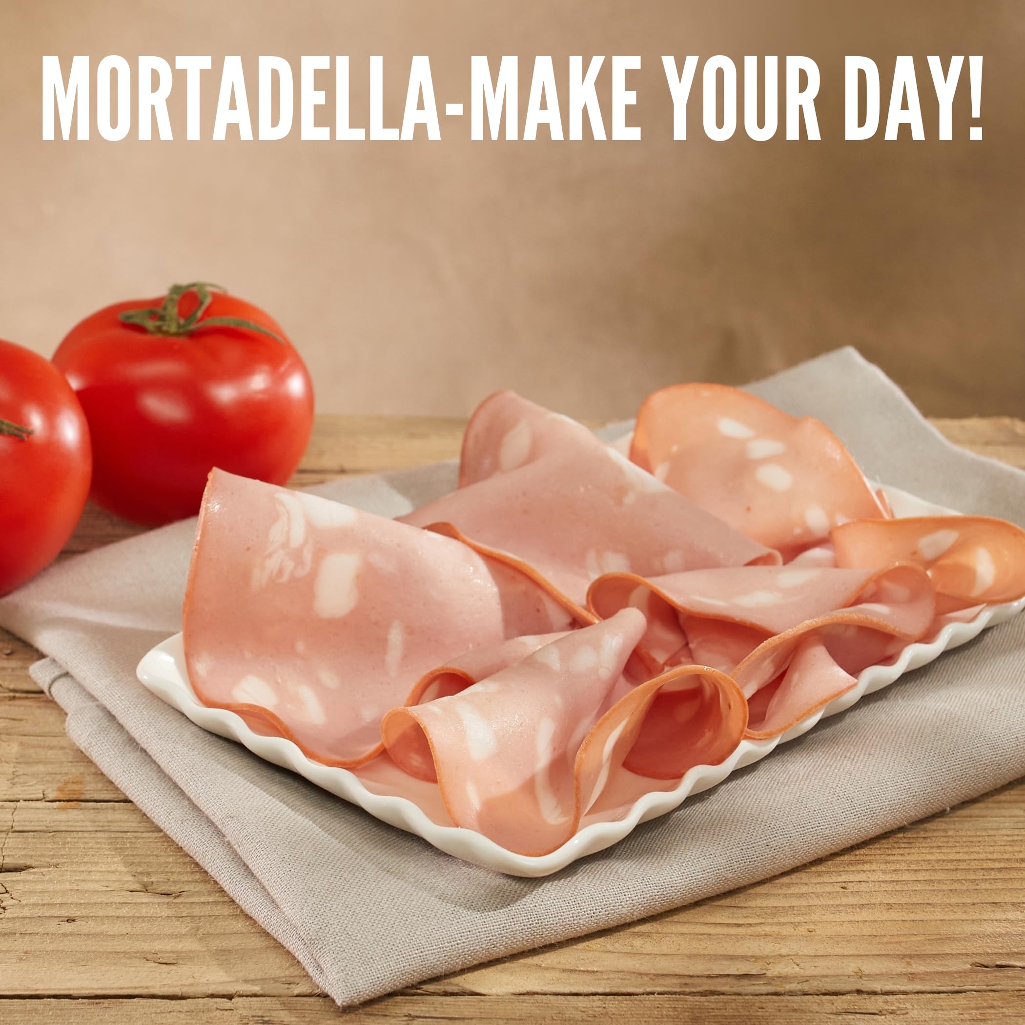 Authentic Italian Mortadella (10lbs) - MARTELLI Premium Sliced Mortadella, 100% Pure Pork Gluten-Free Deli Meat - Made in Italy - Perfect for Charcuterie Boards, Sandwiches & Antipasto Platters