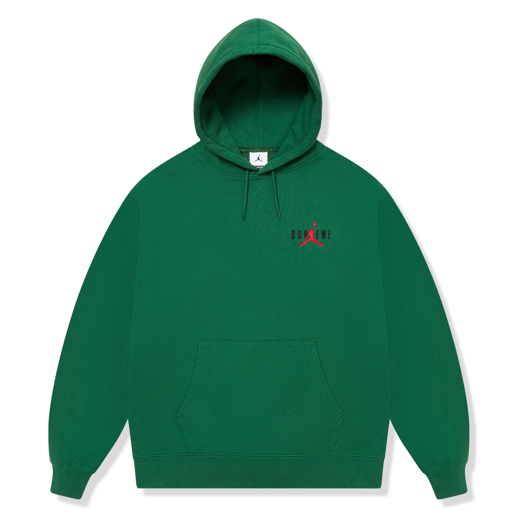 Supreme x Jordan Green Hoodie Men's Streetwear Fashion (FW24) - Perfect for Urban Street Style & Casual Wear