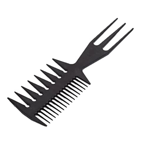 UNNS 3-in-1 Hair Comb for Curly & Fine Hair - Detangling Styling Brush for Men & Women - Black Hair Care Tool for Home & Travel Use