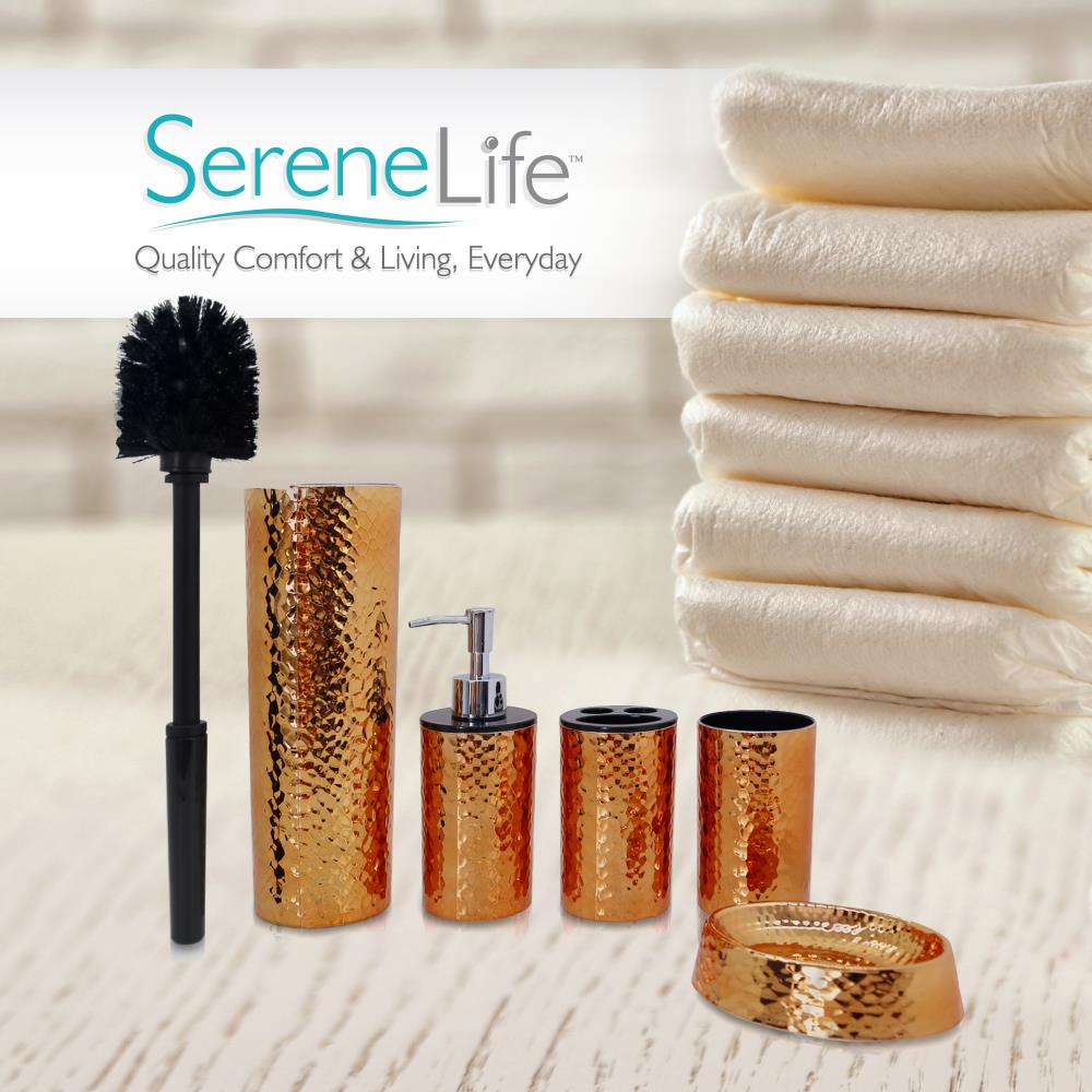 Premium Bathroom & Sink Accessory Set - 6-Piece Modern Vanity Organizer with Soap Dispenser, Toothbrush Holder & Tumbler - Perfect for Home, Hotel & Spa Decor