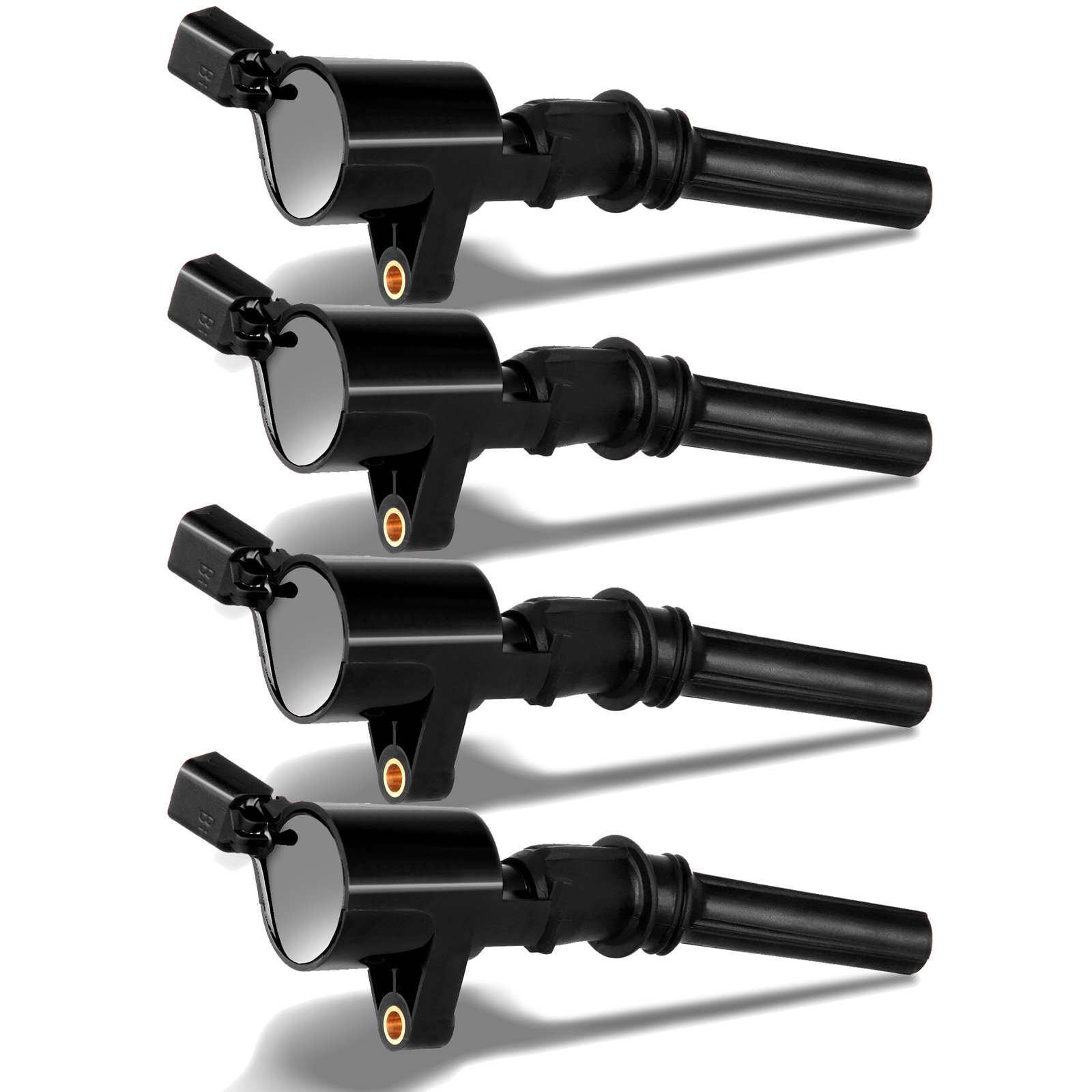 LSAILON Pack of 4 Ignition Coils - Compatible with Ford Lincoln Mercury 1997-2017 Models (OE DG508 DG457) - High Performance Replacement Parts for Smooth Engine Start & Acceleration