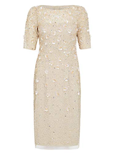 Adrianna Papell Women's Elegant Beaded Cocktail Dress for Party, Wedding & Evening Events | Formal & Semi-Formal Occasions