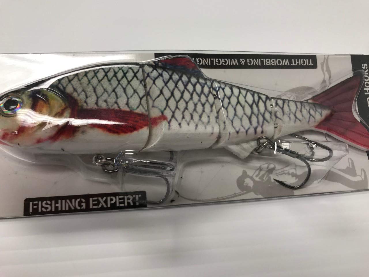 6 Inch Jointed Fishing Lure - 4 Segment Hard Plastic Swimbait for Trout & Predator Fish (35.8g/15cm) - Perfect for Freshwater & Saltwater Fishing